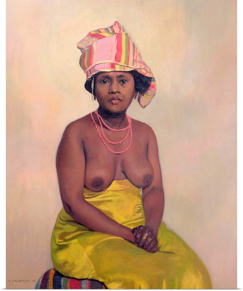 XIR176899 African Woman, 1910 (oil on canvas); by Vallotton, Felix Edouard (1865-1925)