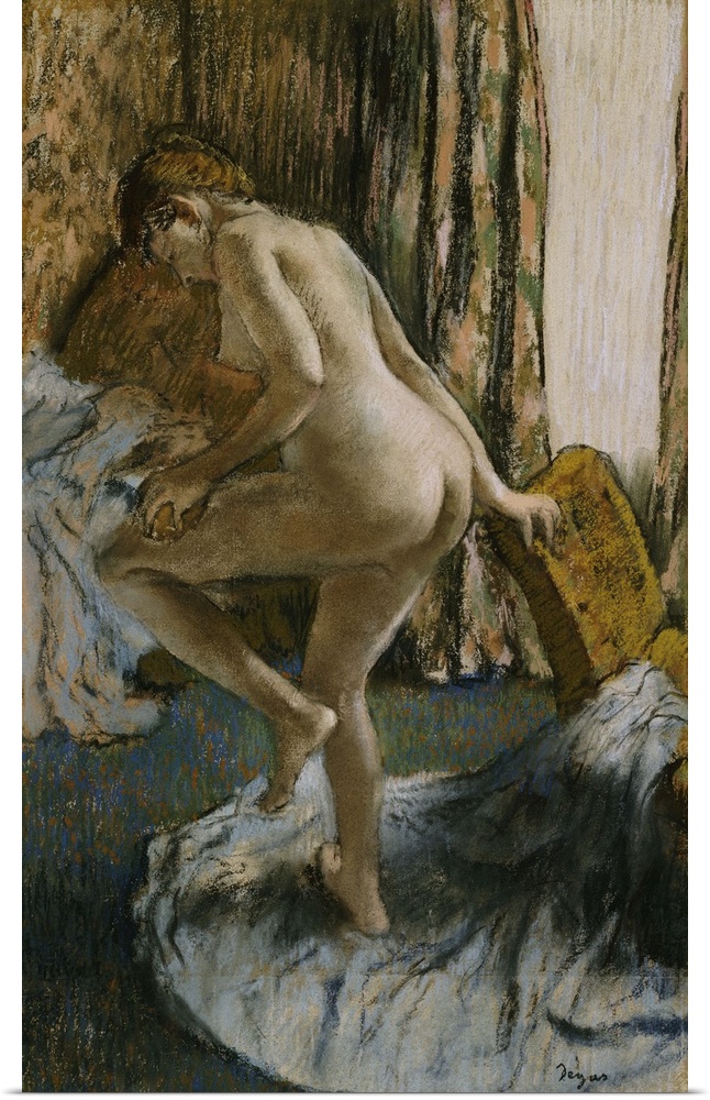 After the Bath, c.1883 (pastel on joined paper) by Degas, Edgar (1834-1917)