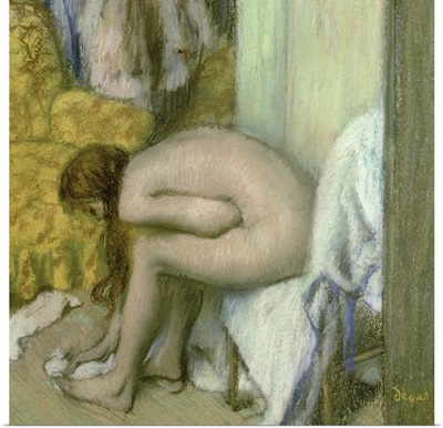After the Bath, Woman Drying her Left Foot, 1886