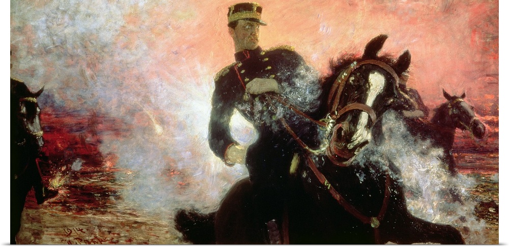 BAL92379 Albert I (1875-1934) King of the Belgians in the First World War, 1914 (oil on canvas)  by Repin, Ilya Efimovich ...