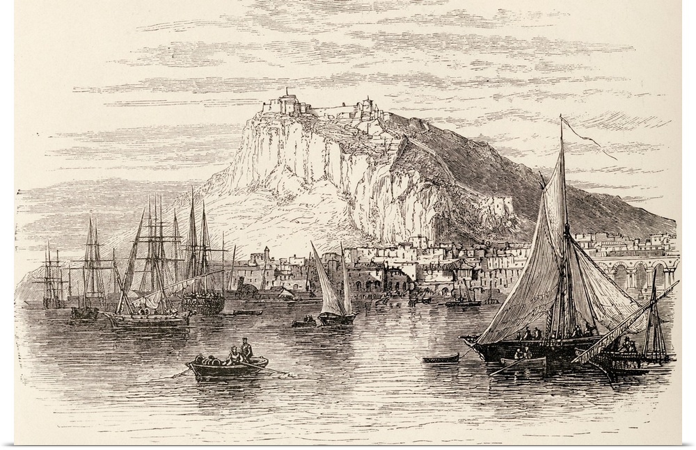 Alicante, Spain.  From the book "Spanish Pictures" by the Rev Samuel Manning, published 1870.