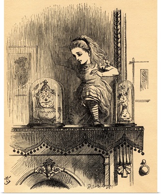 Alice in the Looking Glass House, from 'Through the Looking Glass' by Lewis Carroll