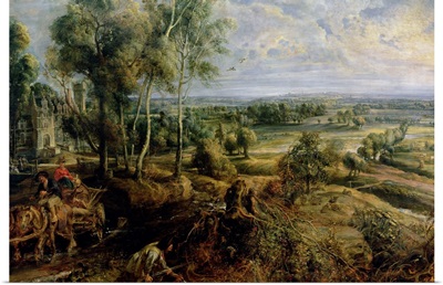 An Autumn Landscape with a view of Het Steen in the Early Morning, c.1636