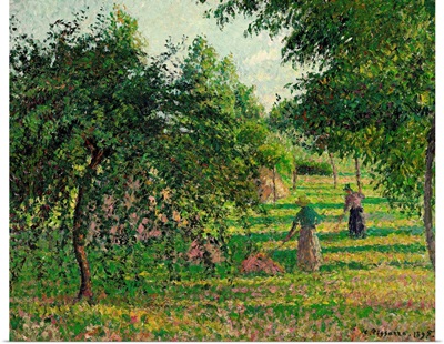 Apple Trees and Hay Makers at Eragny, 1895