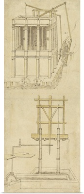 Architecture with indoor fountain from Atlantic Codex