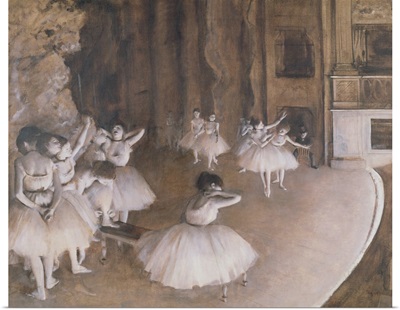 Ballet Rehearsal on the Stage, 1874