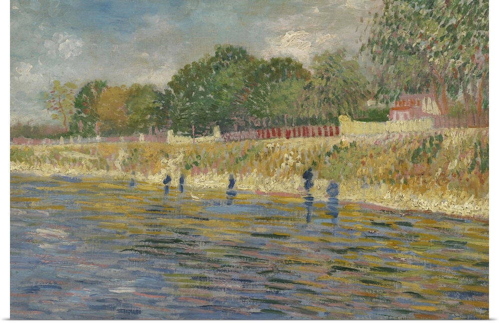 Bank of the Seine, 1887, oil on canvas.  By Vincent van Gogh (1853-90).