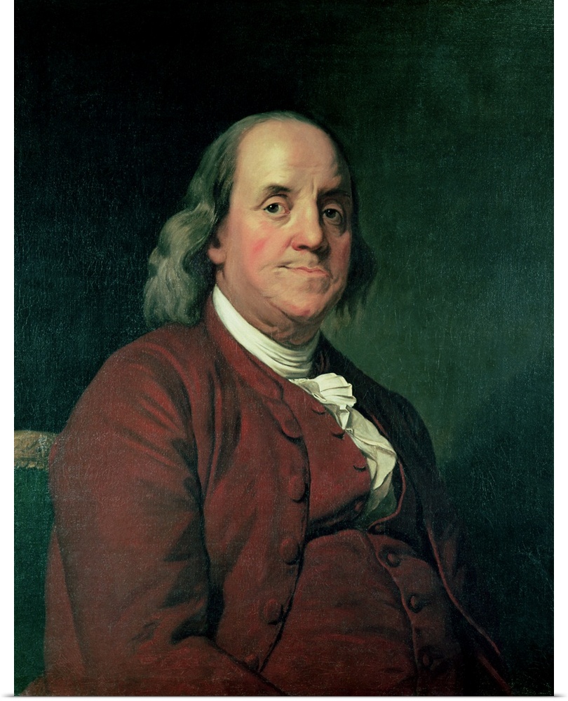 BAL4923 Benjamin Franklin, 1782 (oil on canvas)  by Wright of Derby, Joseph (1734-97); Pennsylvania Academy of the Fine Ar...
