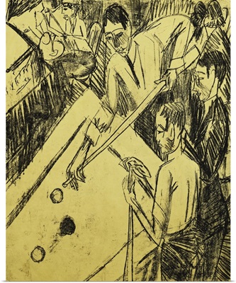 Billiard Player; Billardspieler, 1915