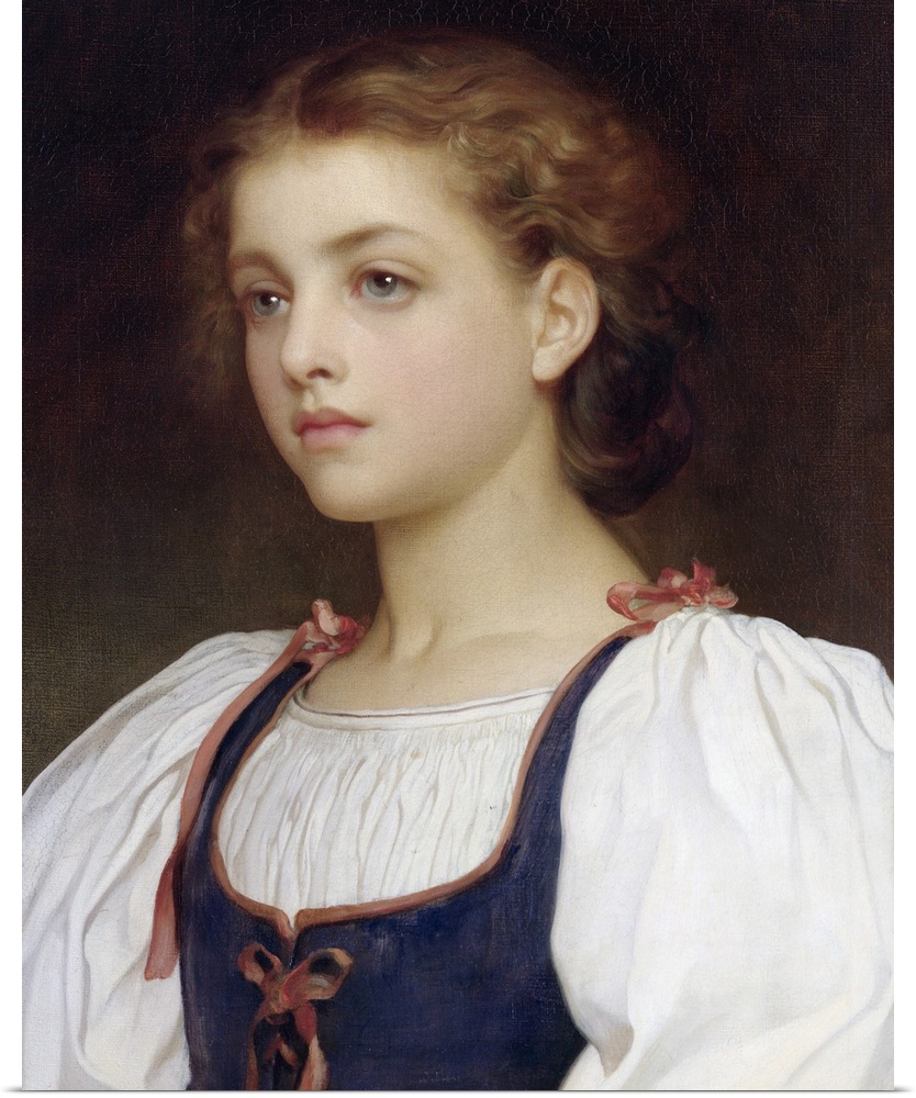 XKH147769 Biondina (oil on canvas)  by Leighton, Frederic (1830-96); 51.9x41.1 cm; Hamburger Kunsthalle, Hamburg, Germany;...