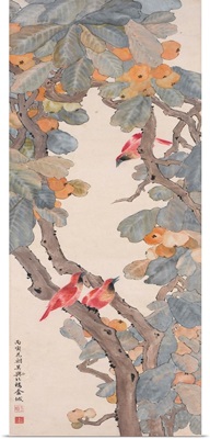 Birds Of Paradise In A Loquat Tree, 1926