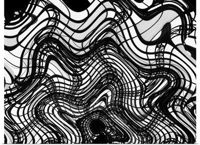 Black And White Ceiling Wavy, 2016