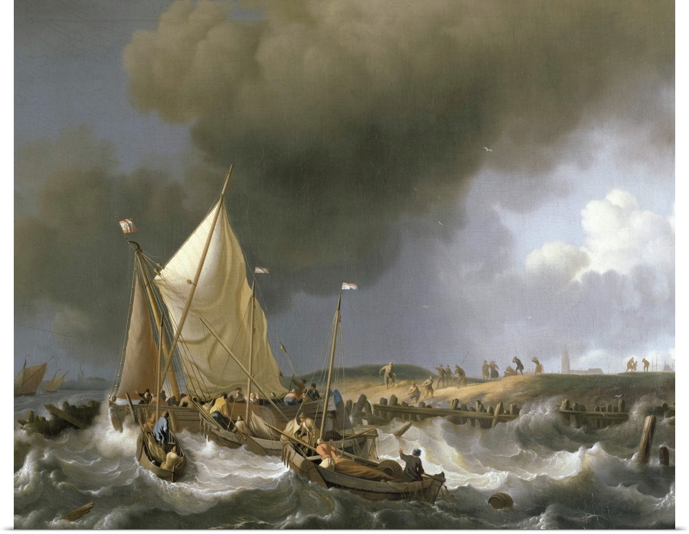 Boats in a Storm, 1696