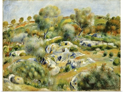 Brittany Landscape With Trees And Rocks