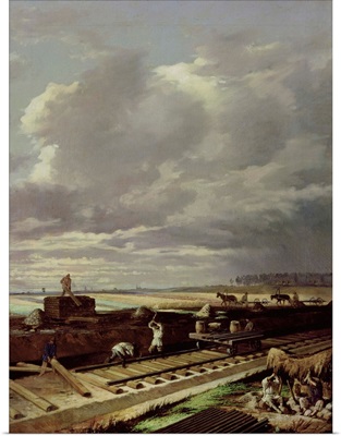 Building Work on a Railway Line, 1871
