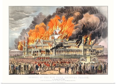 Burning Of The New York Crystal Palace On Tuesday October 5th 1858