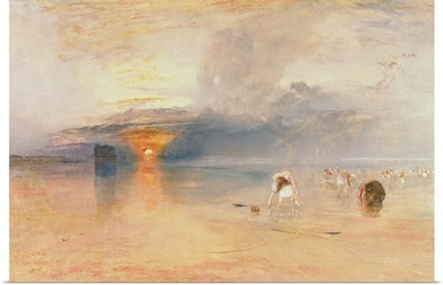 Calais Sands at Low Water, Poissards Gathering Bait, 1830