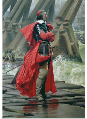 Cardinal Richelieu on the sea wall at La Rochelle, 1881