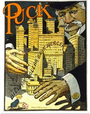 Cartoon On John Pierpont (JP) Morgan (1837-1937), Published On The Puck Of February 1910