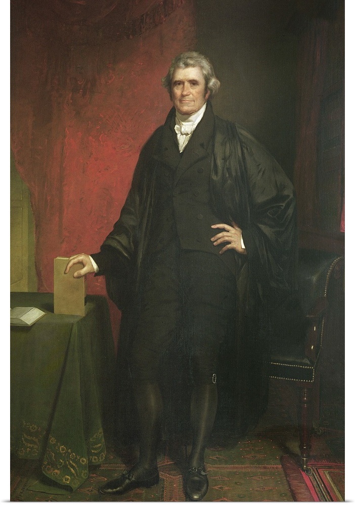 XBP344387 Chief Justice Marshall (1755-1835) (oil on canvas)  by Harding, Chester (1792-1866); Private Collection; (add. i...