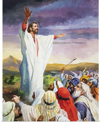 Christ calming the multitude