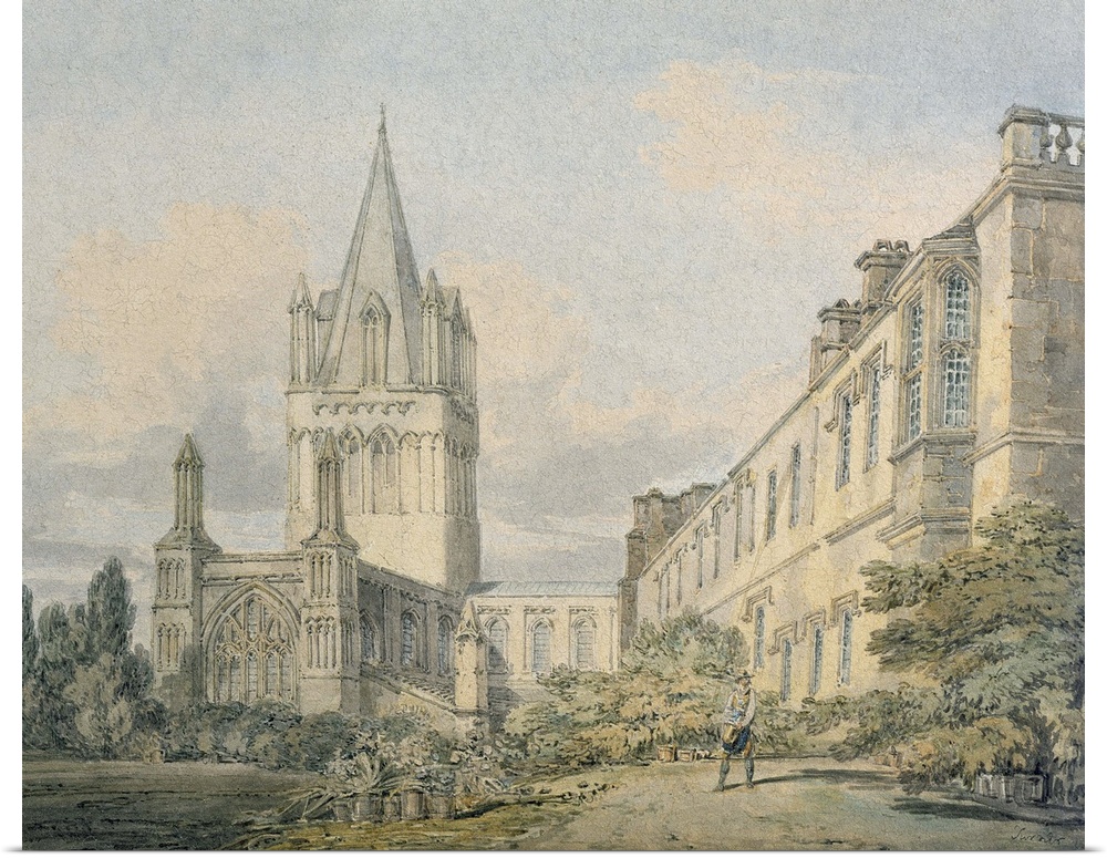 CCC95143 Credit: Christ Church Cathedral and Deanery, Oxford (w/c on paper) by Joseph Mallord William Turner (1775-1851) (...