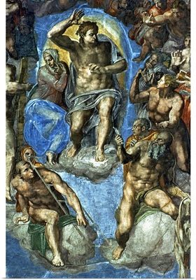 Christ, detail from 'The Last Judgement', in the Sistine Chapel,