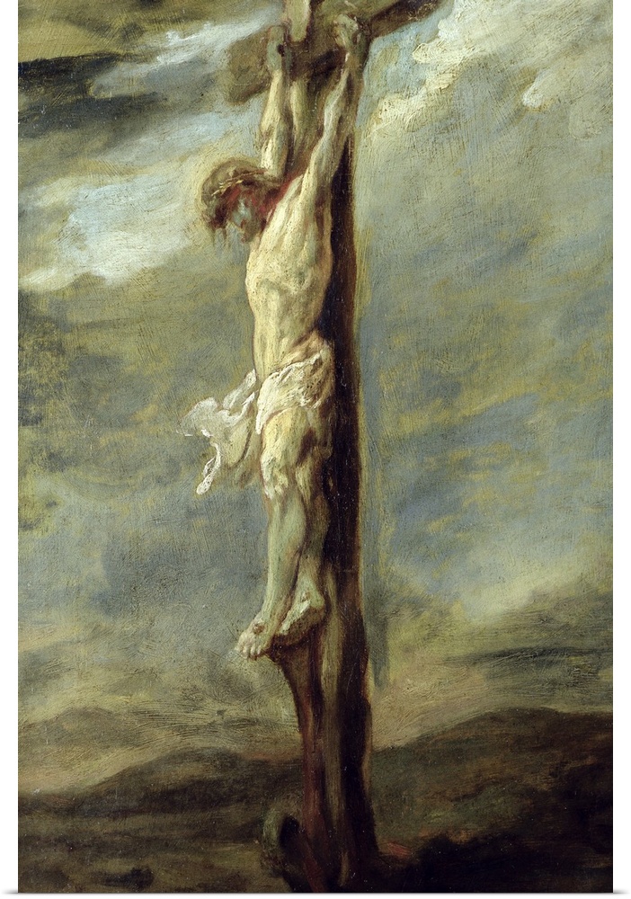 XIR222204 Christ on the Cross (oil on canvas)  by Rubens, Peter Paul (1577-1640) (school of); Musee Bonnat, Bayonne, Franc...