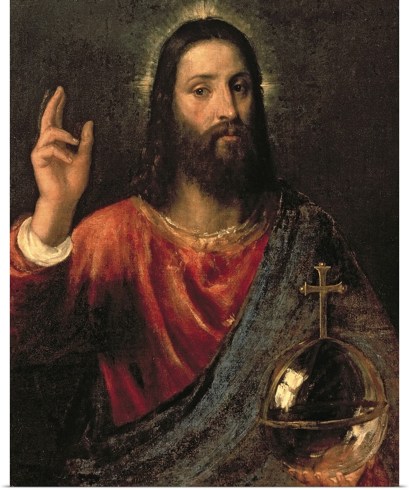 Christ Saviour, c.1570 (oil on canvas) by Titian (Tiziano Vecellio) (c.1488-1576).