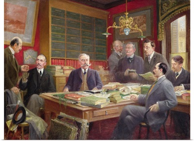 Claude Auge (1854-1924) in his Office with his Colleagues