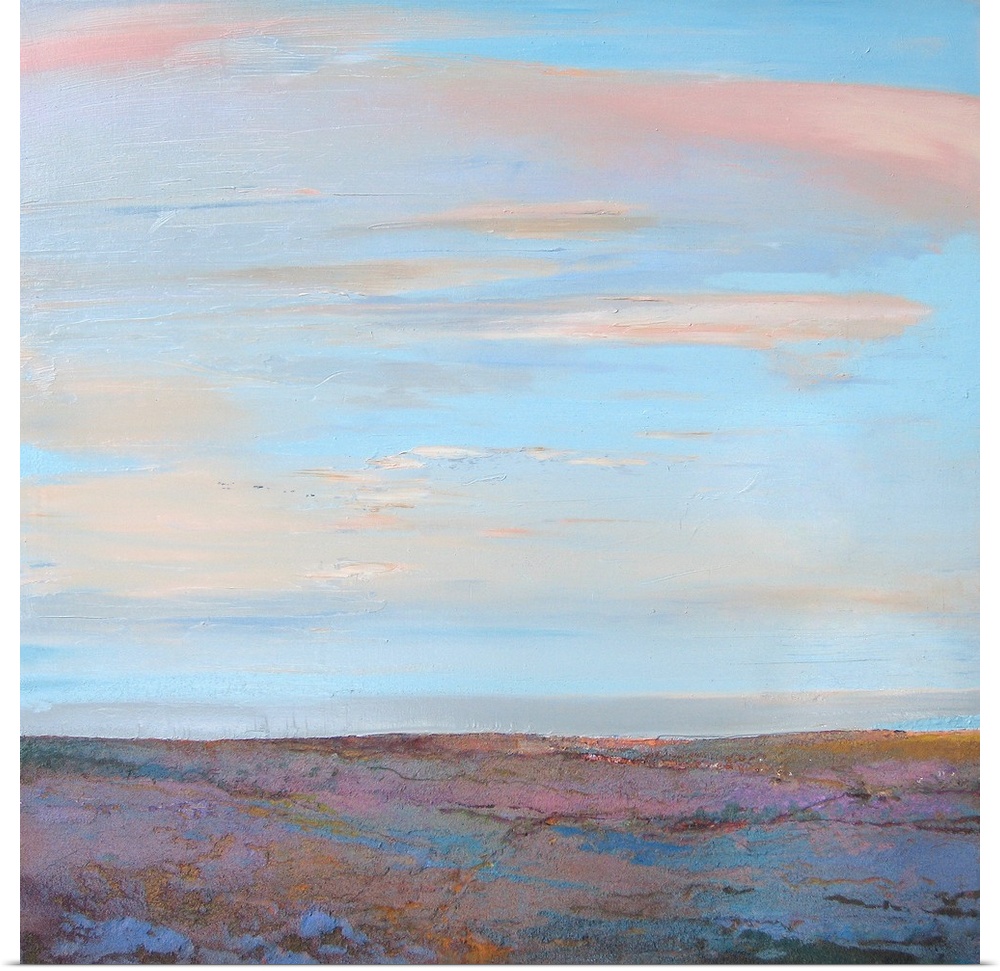 Clear Blue Day, 2012, originally oil on canvas.