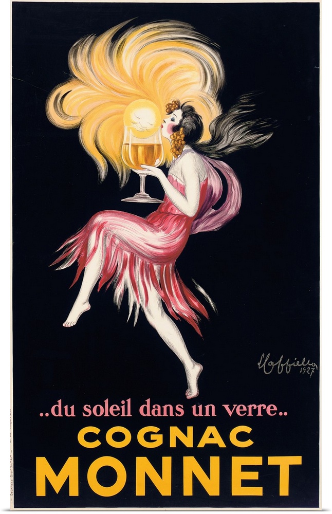 Cognac Monnet, 1927 (originally colour litho) by Cappiello, Leonetto (1875-1942)