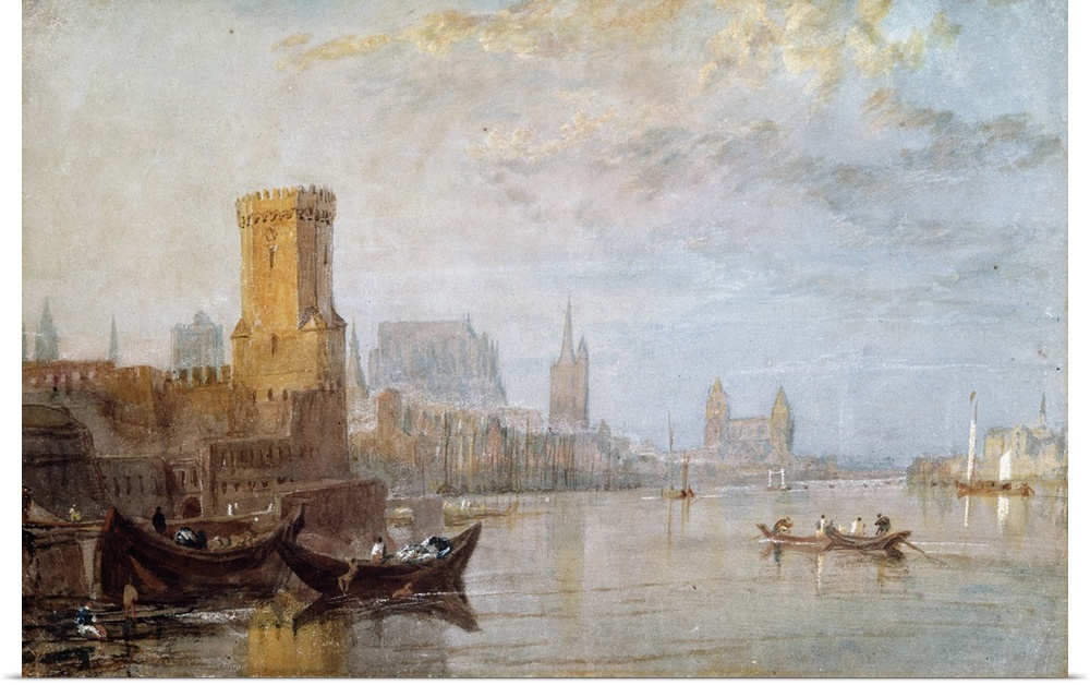 AGN355041 Credit: Cologne on the Rhine (w/c on paper) by Joseph Mallord William Turner (1775-1851)Private Collection/ Phot...