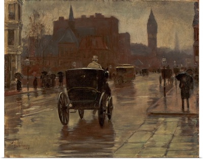 Columbus Avenue, Rainy Day, 1885