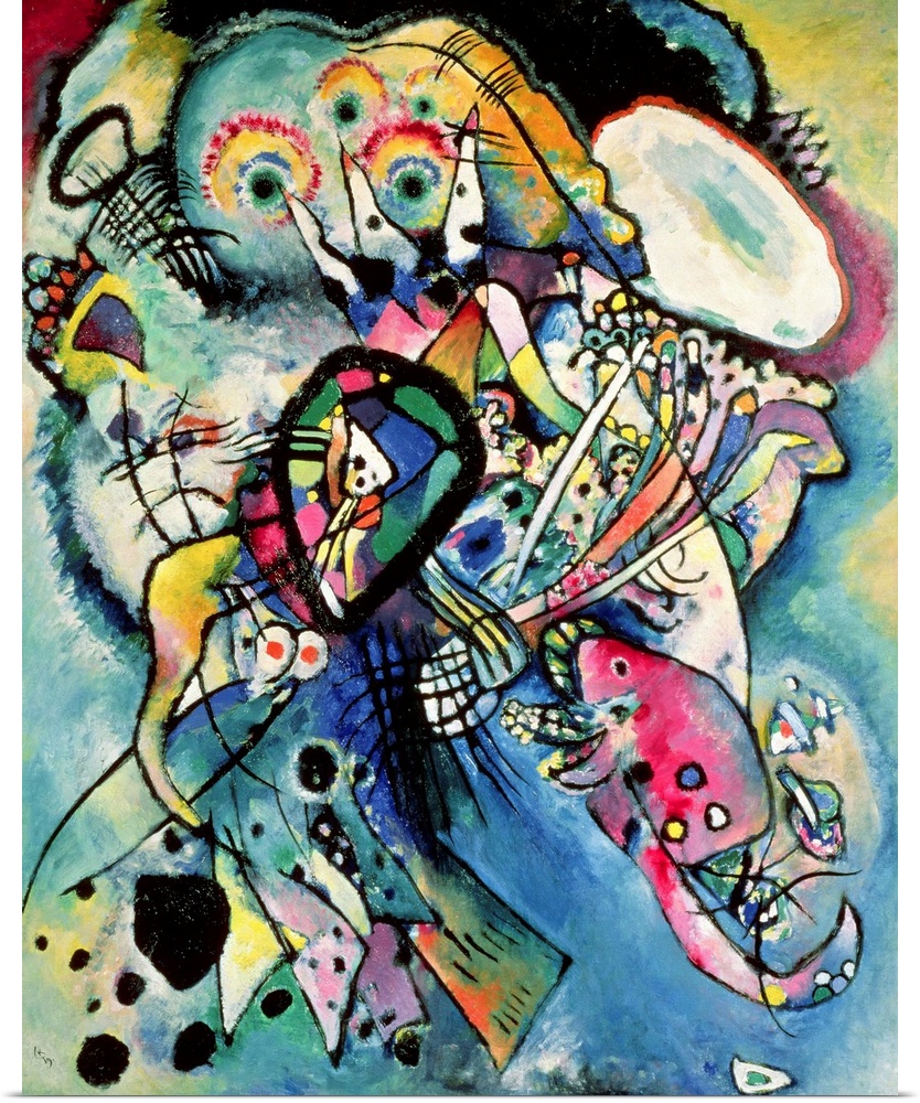Composition No. 218, 1919 (originally oil on canvas) by Kandinsky, Wassily (1866-1944)