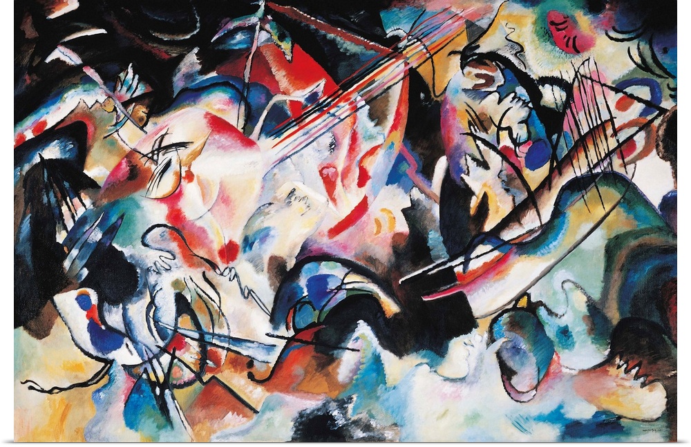 Composition No 6, 1913, by Wassily Kandinsky (1866-1944), originally oil on canvas, Russia, 20th century