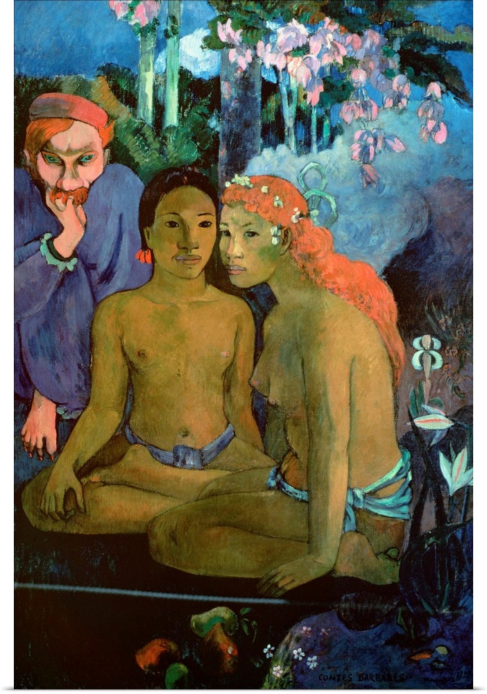XIR7025 Contes Barbares, 1902 (oil on canvas)  by Gauguin, Paul (1848-1903); 130x91.5 cm; Museum Folkwang, Essen, Germany;...