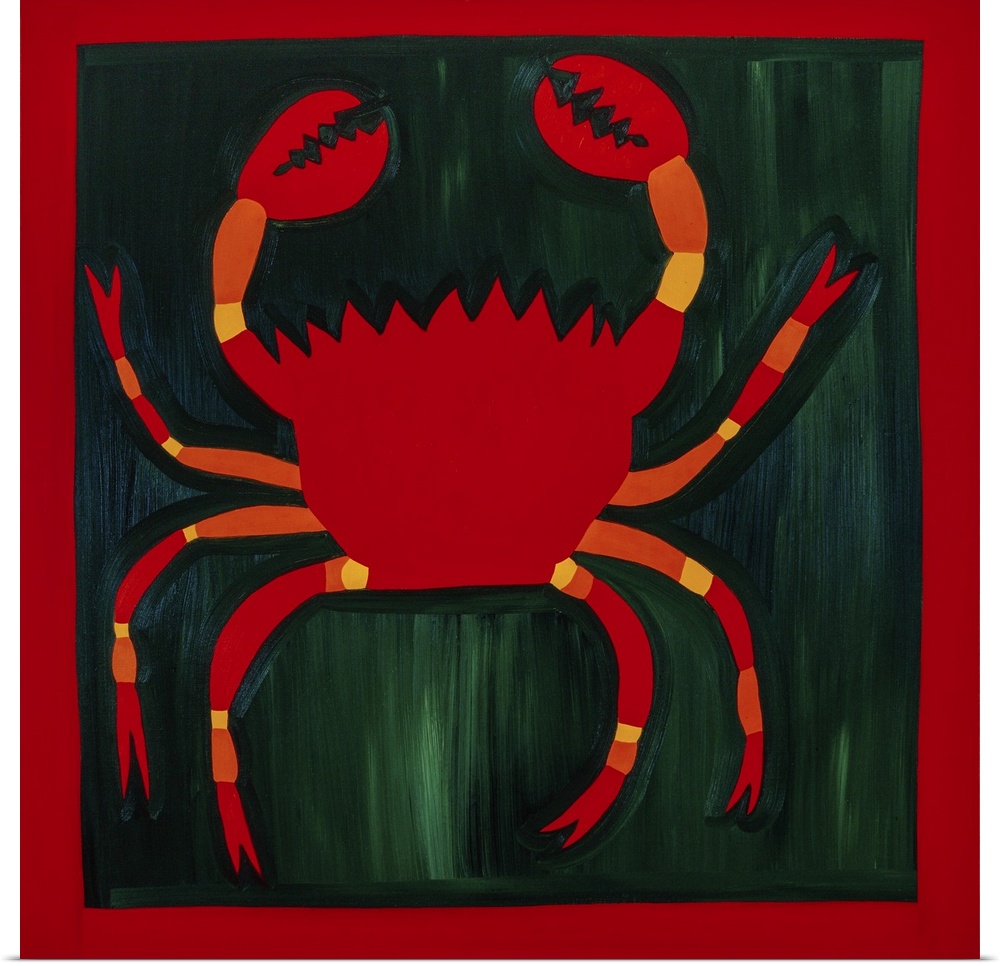 Crab, 1998. Originally oil on linen.