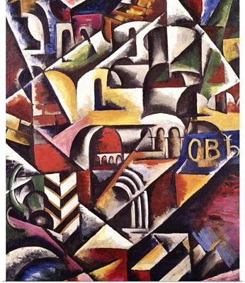 Cubist cityscape, 1914