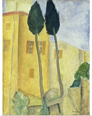 Cypress Trees And House, 1919
