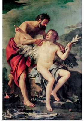 Daedalus Attaching Icarus' Wings, c.1754