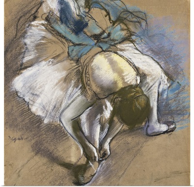 Dancer Putting On Her Shoes (Danseuse Attachant Son Chausson), 1880-1885