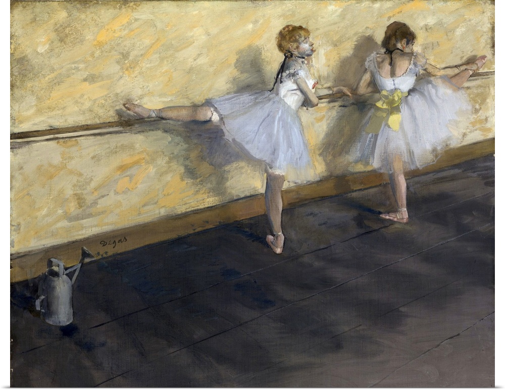 Dancers Practicing At The Barre, 1877