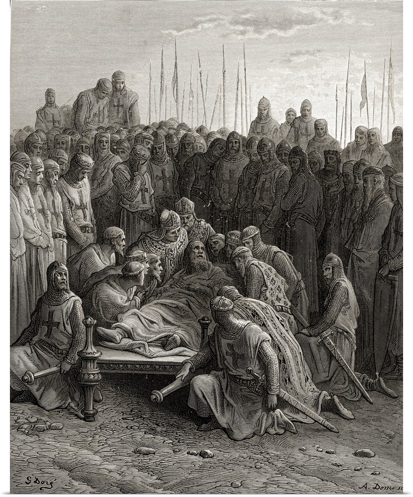 Death of Baldwin I Latin king of Jerusalem 1188.