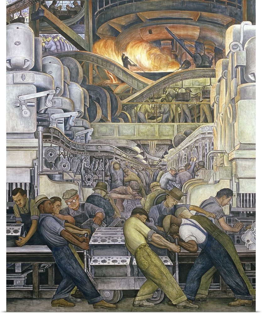 Detroit Industry, North Wall, 1932-33