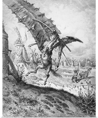 Don Quixote and the Windmills, from Don Quixote de la Mancha by Miguel Cervantes