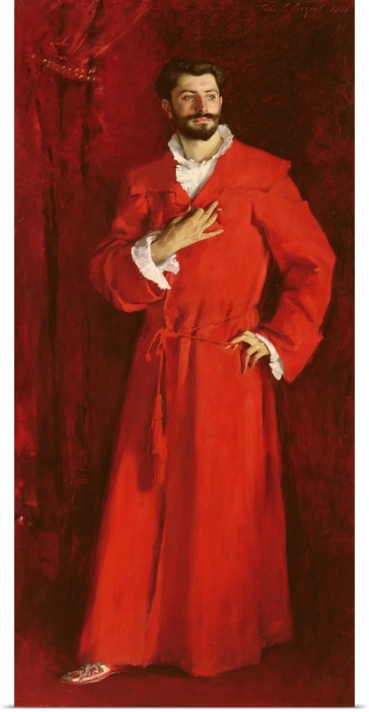 Dr. Pozzi at Home, 1881, oil on canvas.  By John Singer Sargent (1856-1925).