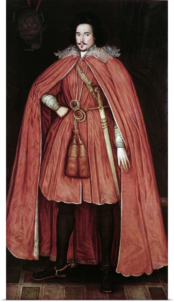 BAL72721 Edward Herbert, Lord Herbert of Cherbury, c.1604 42 (oil on canvas)  by Peake, Robert (fl.1580-1626) (attr. to); ...