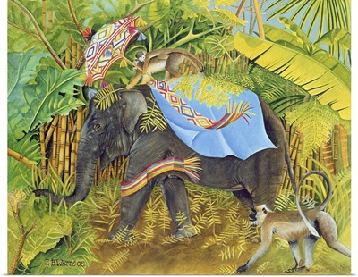 Elephant with Monkeys and Parasol, 2005