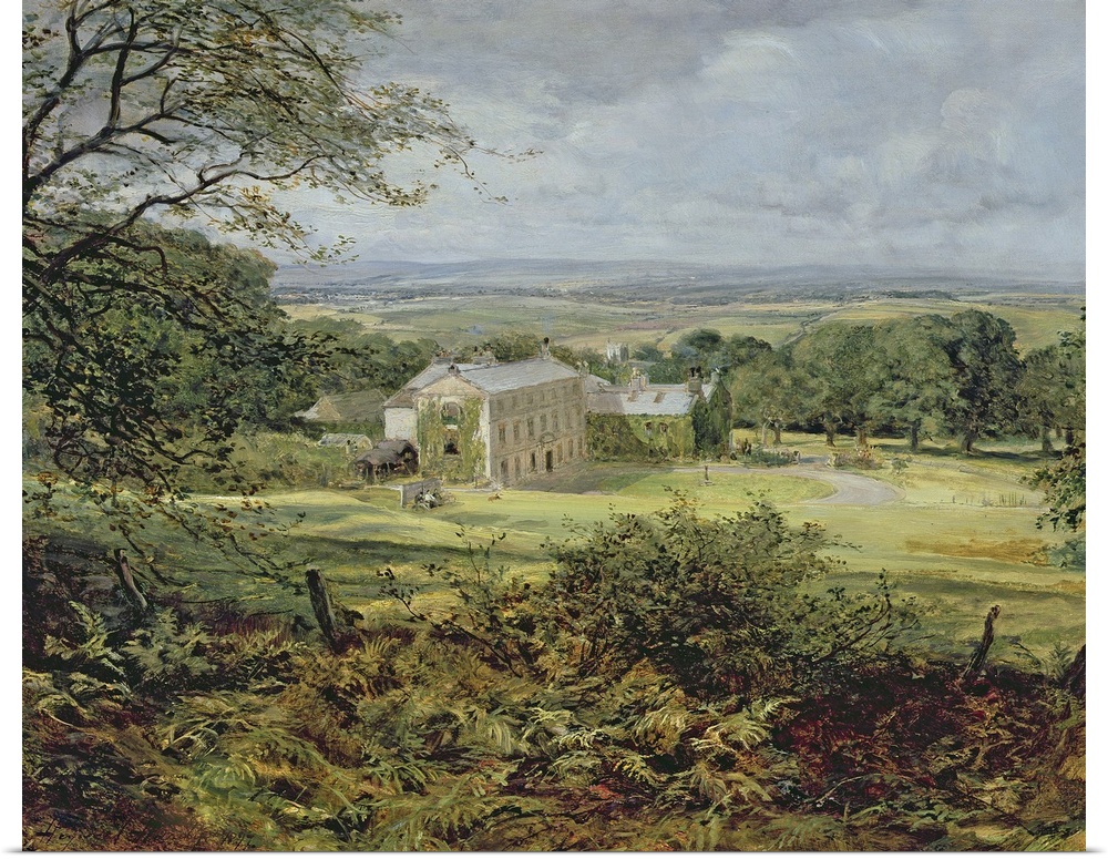 English landscape with a house, 19th century